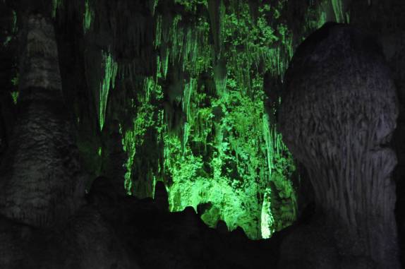 Parte inferior da caverna em Carlsbad Caverns National Park, no sul do Novo México, nos Estados Unidos